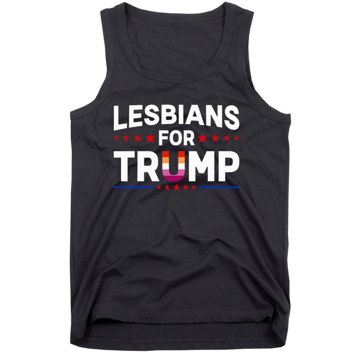 Lesbians For Trump 2024 Re Election President Vote Item Meme Tank Top