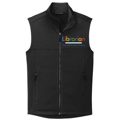 Librarian Funny The Original Search Engine Funny Collective Smooth Fleece Vest