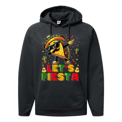 LetS Fiesta Taco Cinco De Mayo Mexican Party Performance Fleece Hoodie