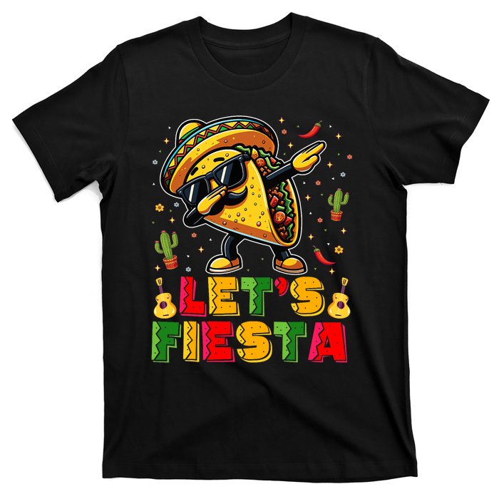 LetS Fiesta Taco Cinco De Mayo Mexican Party T-Shirt