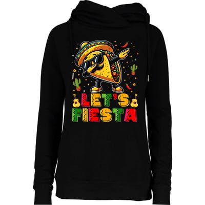 LetS Fiesta Taco Cinco De Mayo Mexican Party Womens Funnel Neck Pullover Hood