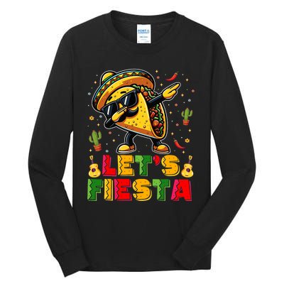 LetS Fiesta Taco Cinco De Mayo Mexican Party Tall Long Sleeve T-Shirt