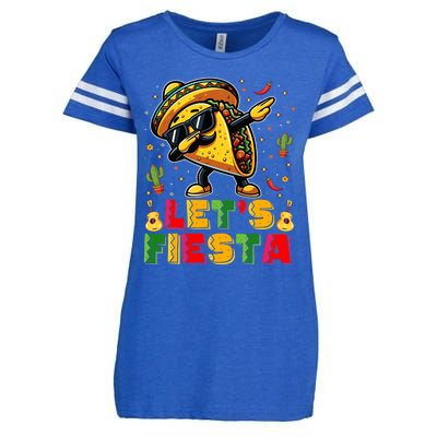 LetS Fiesta Taco Cinco De Mayo Mexican Party Enza Ladies Jersey Football T-Shirt