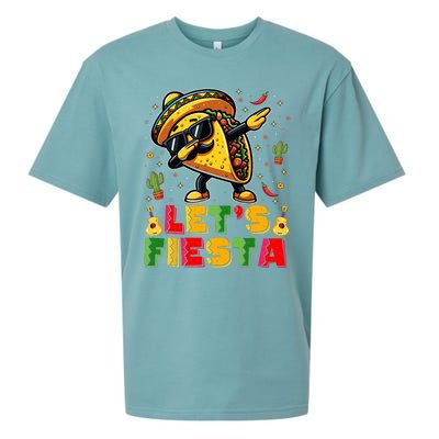 LetS Fiesta Taco Cinco De Mayo Mexican Party Sueded Cloud Jersey T-Shirt