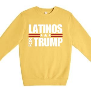 Latinos For Trump 2024 Patriot Conservative Republican Gift Premium Crewneck Sweatshirt