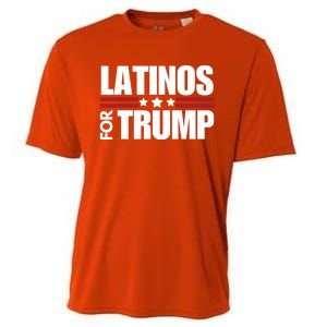 Latinos For Trump 2024 Patriot Conservative Republican Gift Cooling Performance Crew T-Shirt