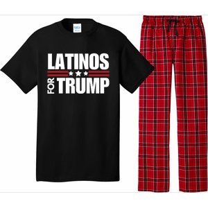 Latinos For Trump 2024 Patriot Conservative Republican Gift Pajama Set