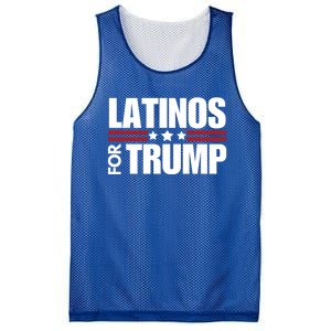 Latinos For Trump 2024 Patriot Conservative Republican Gift Mesh Reversible Basketball Jersey Tank