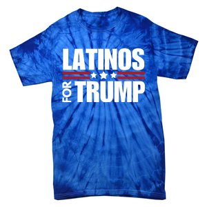 Latinos For Trump 2024 Patriot Conservative Republican Gift Tie-Dye T-Shirt