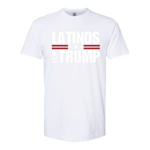 Latinos For Trump 2024 Patriot Conservative Republican Gift Softstyle CVC T-Shirt