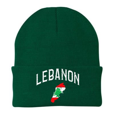 Lebanon Flag Throwback Sport Souvenir Knit Cap Winter Beanie