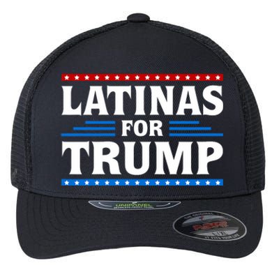 Latinas For Trump 2024 Election Vote Latina Women Republican Flexfit Unipanel Trucker Cap