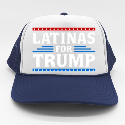 Latinas For Trump 2024 Election Vote Latina Women Republican Trucker Hat