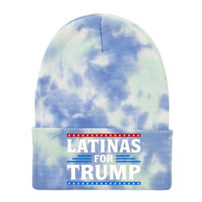 Latinas For Trump 2024 Election Vote Latina Women Republican Tie Dye 12in Knit Beanie