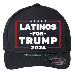 Latinos For Trump 2024 Usa Proud Latino Flexfit Unipanel Trucker Cap