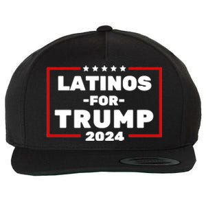 Latinos For Trump 2024 Usa Proud Latino Wool Snapback Cap