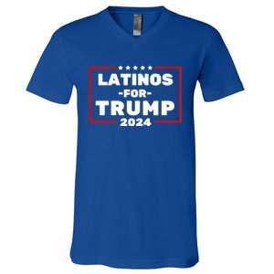 Latinos For Trump 2024 Usa Proud Latino V-Neck T-Shirt