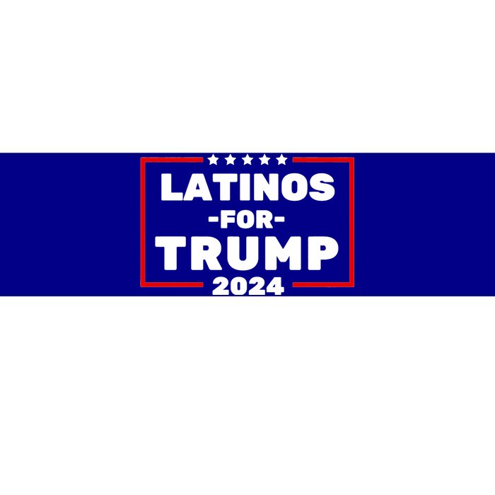 Latinos For Trump 2024 Usa Proud Latino Bumper Sticker