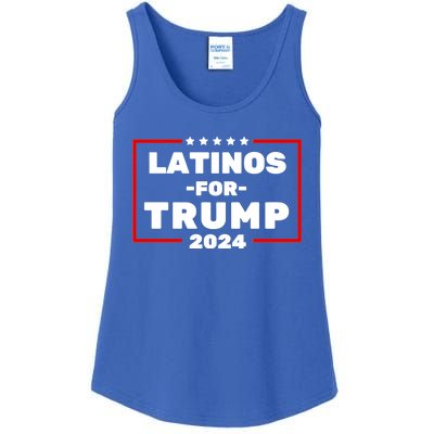 Latinos For Trump 2024 Usa Proud Latino Ladies Essential Tank