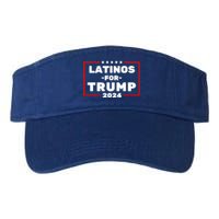 Latinos For Trump 2024 Usa Proud Latino Valucap Bio-Washed Visor