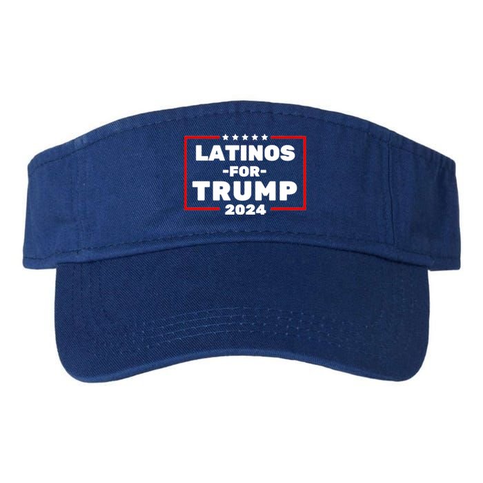 Latinos For Trump 2024 Usa Proud Latino Valucap Bio-Washed Visor