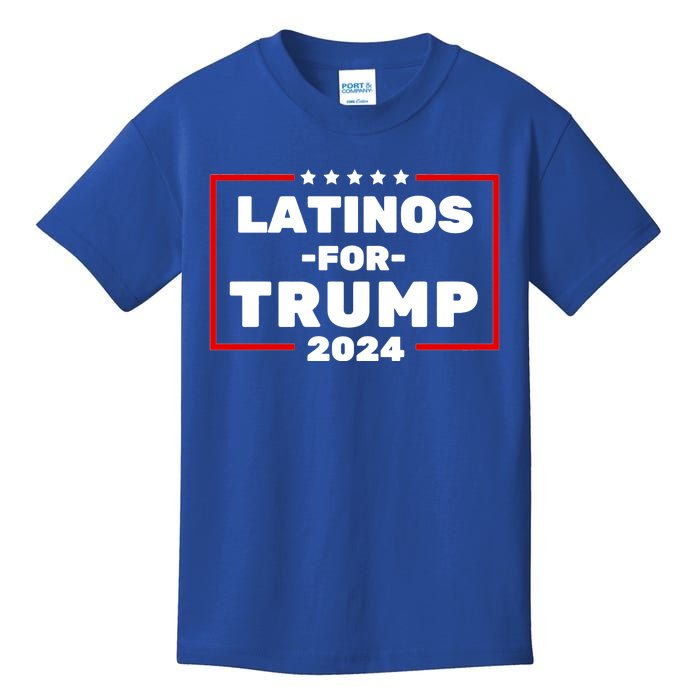 Latinos For Trump 2024 Usa Proud Latino Kids T-Shirt