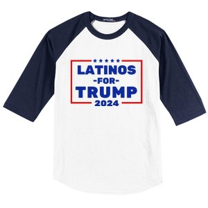 Latinos For Trump 2024 Usa Proud Latino Baseball Sleeve Shirt