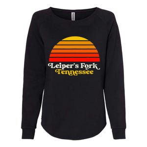 Leiper's Fork Tennessee Retro Sunset Nashville Womens California Wash Sweatshirt