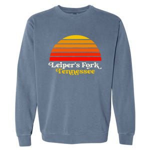 Leiper's Fork Tennessee Retro Sunset Nashville Garment-Dyed Sweatshirt