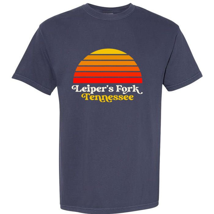 Leiper's Fork Tennessee Retro Sunset Nashville Garment-Dyed Heavyweight T-Shirt