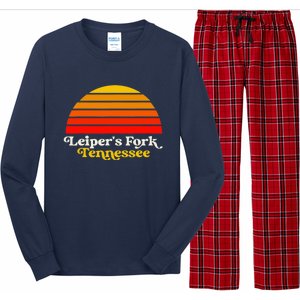 Leiper's Fork Tennessee Retro Sunset Nashville Long Sleeve Pajama Set