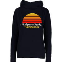 Leiper's Fork Tennessee Retro Sunset Nashville Womens Funnel Neck Pullover Hood