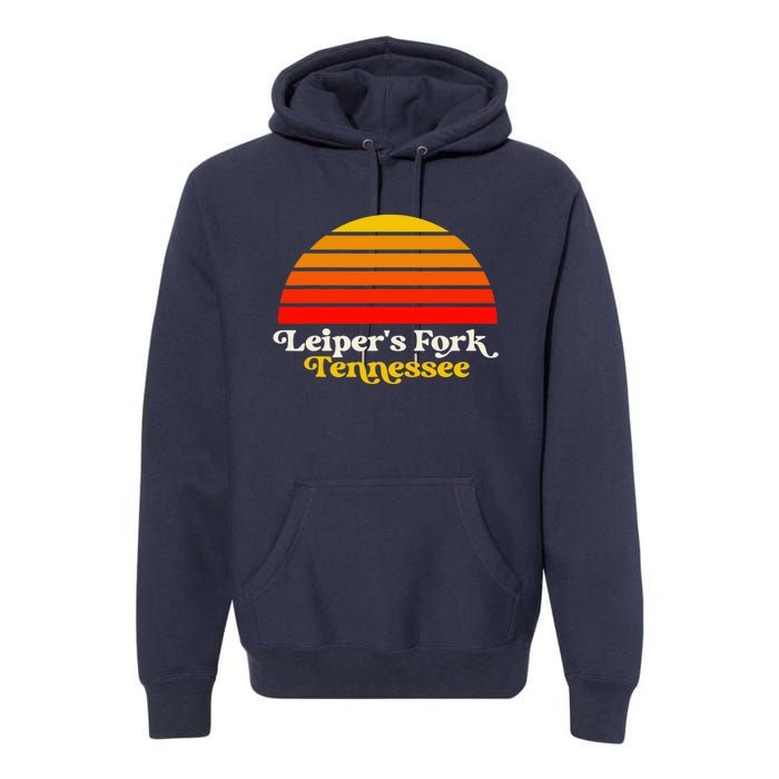 Leiper's Fork Tennessee Retro Sunset Nashville Premium Hoodie