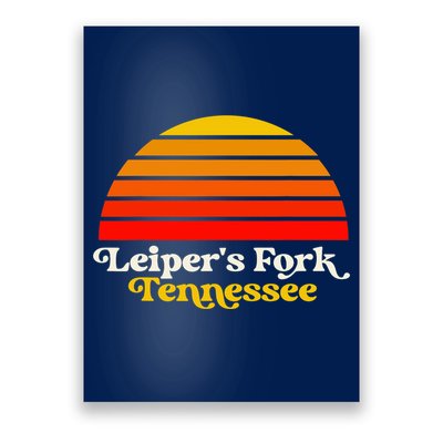 Leiper's Fork Tennessee Retro Sunset Nashville Poster
