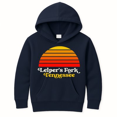 Leiper's Fork Tennessee Retro Sunset Nashville Kids Hoodie