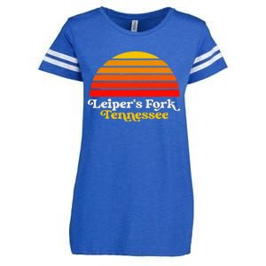 Leiper's Fork Tennessee Retro Sunset Nashville Enza Ladies Jersey Football T-Shirt