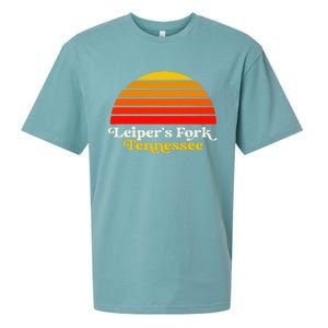 Leiper's Fork Tennessee Retro Sunset Nashville Sueded Cloud Jersey T-Shirt