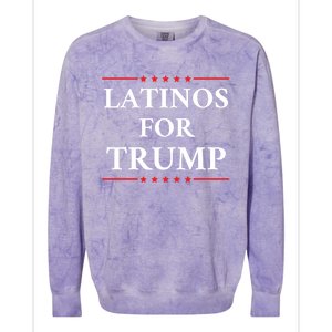 Latinos For Trump 2024 Colorblast Crewneck Sweatshirt