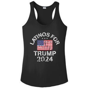 Latinos For Trump 2024 Ladies PosiCharge Competitor Racerback Tank