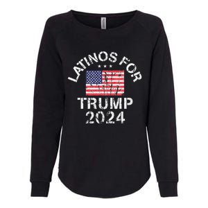 Latinos For Trump 2024 Womens California Wash Sweatshirt