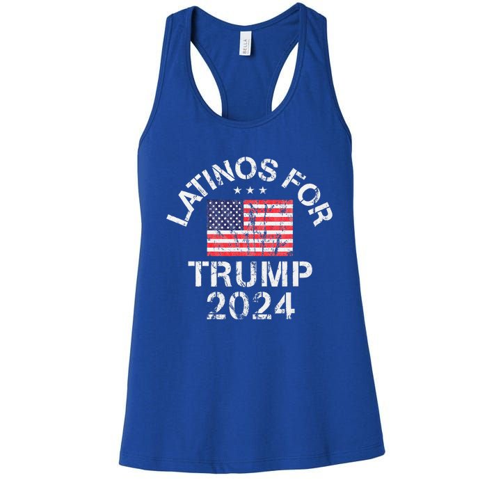 Latinos For Trump 2024 Women's Racerback Tank