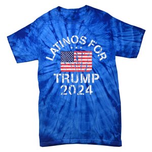 Latinos For Trump 2024 Tie-Dye T-Shirt