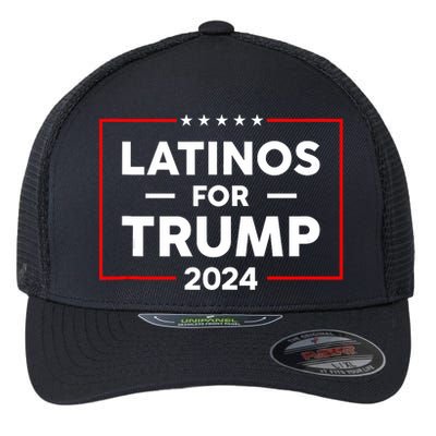 Latinos For Trump 2024 Flexfit Unipanel Trucker Cap