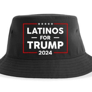 Latinos For Trump 2024 Sustainable Bucket Hat