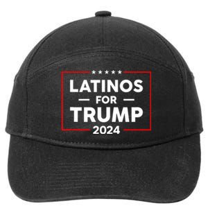 Latinos For Trump 2024 7-Panel Snapback Hat