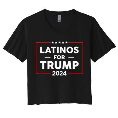 Latinos For Trump 2024 Crop Top