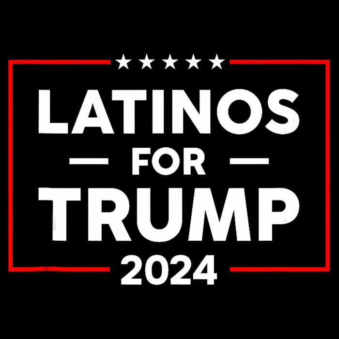 Latinos For Trump 2024 Cropped Pullover Crew