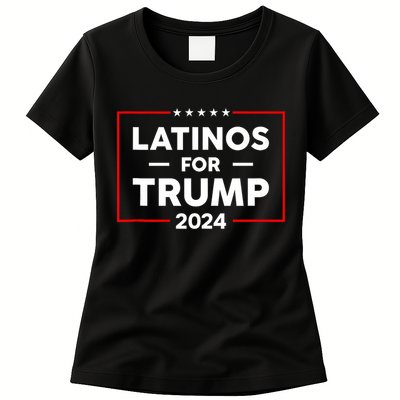 Latinos For Trump 2024 Womens T-Shirt