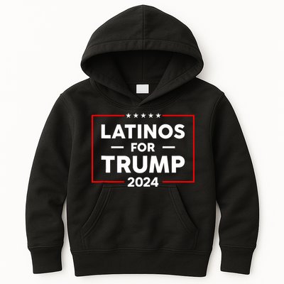 Latinos For Trump 2024 Kids Hoodie
