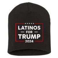 Latinos For Trump 2024 Short Acrylic Beanie